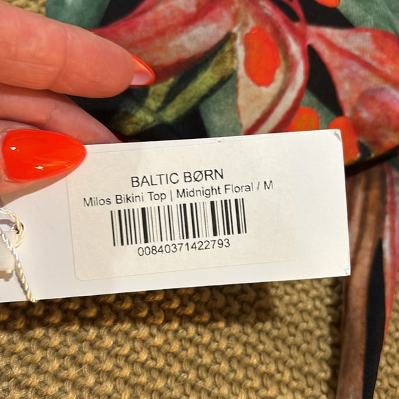 NWT Baltic Born Floral Print Bikini Top - Picture 6 of 8